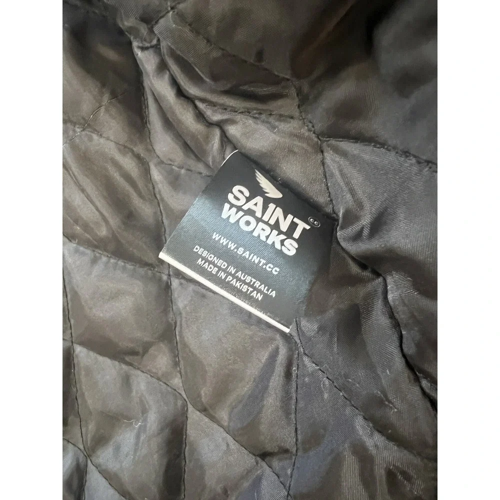 SA1NT CC Canvas Insulated Motor Cross‎ Riding Motorcycle Jacket Men's Size 3XL